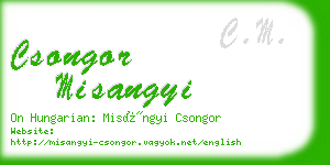 csongor misangyi business card